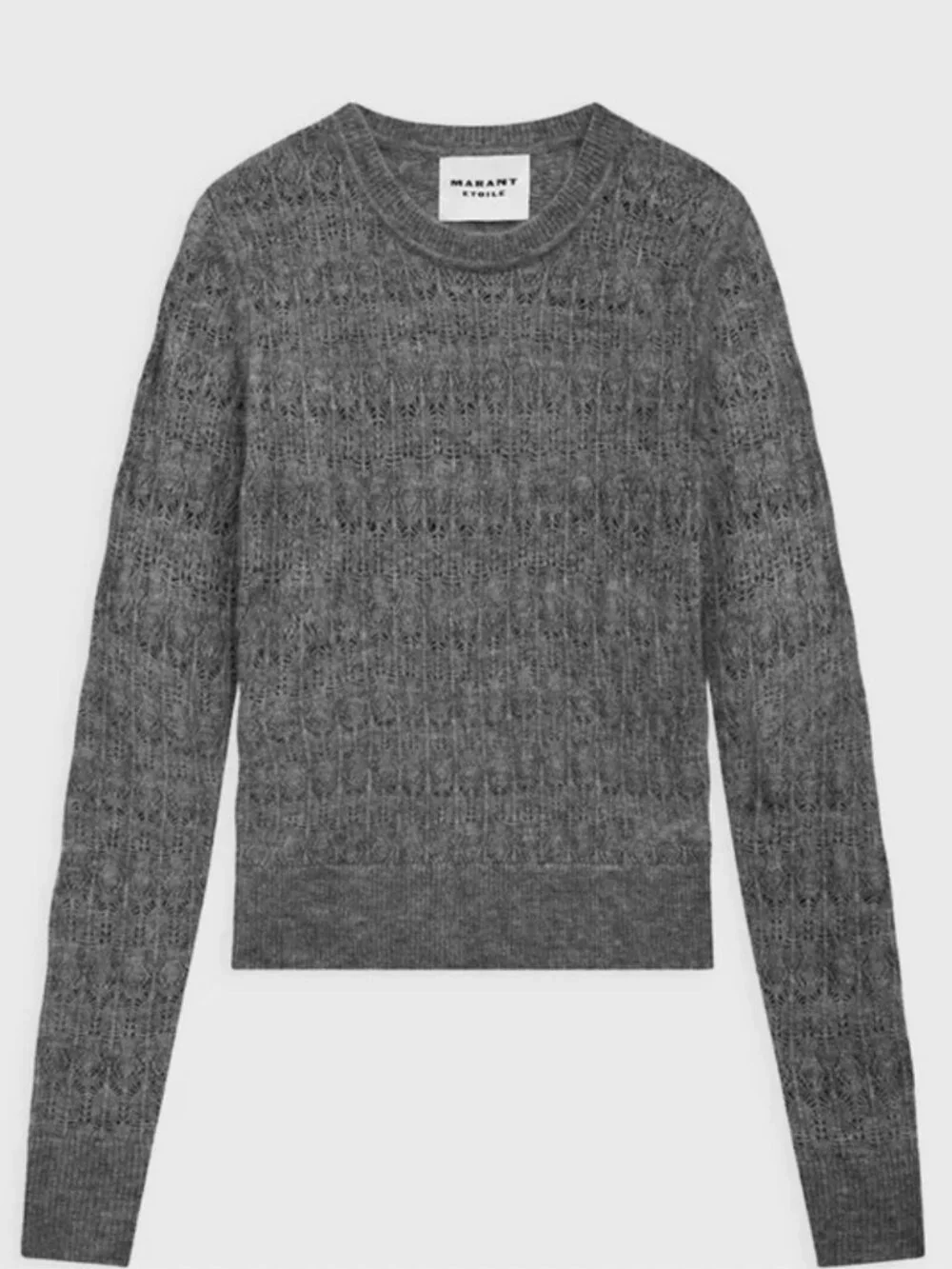 ISABEL MARANT ETOILE ACIA SWEATER IN DARK GREY SIZE  EU34 / US2